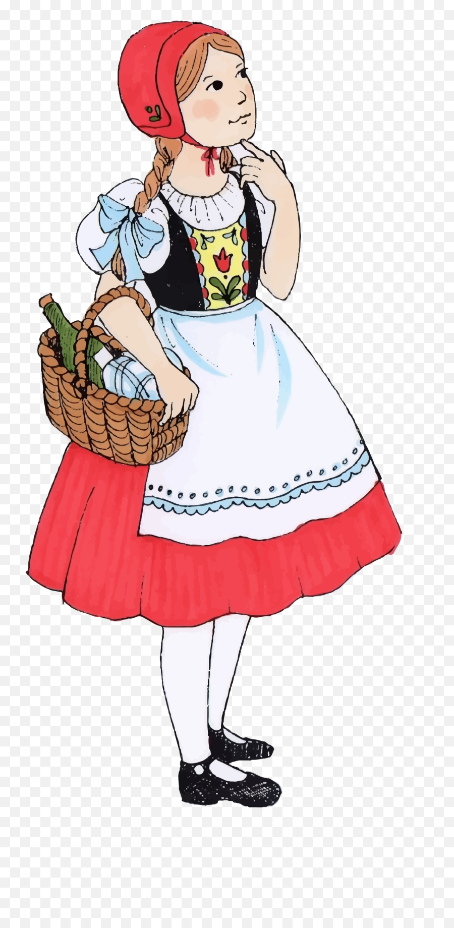 Clipart - Little Red Riding Hood Germany Png,Red Hood Png