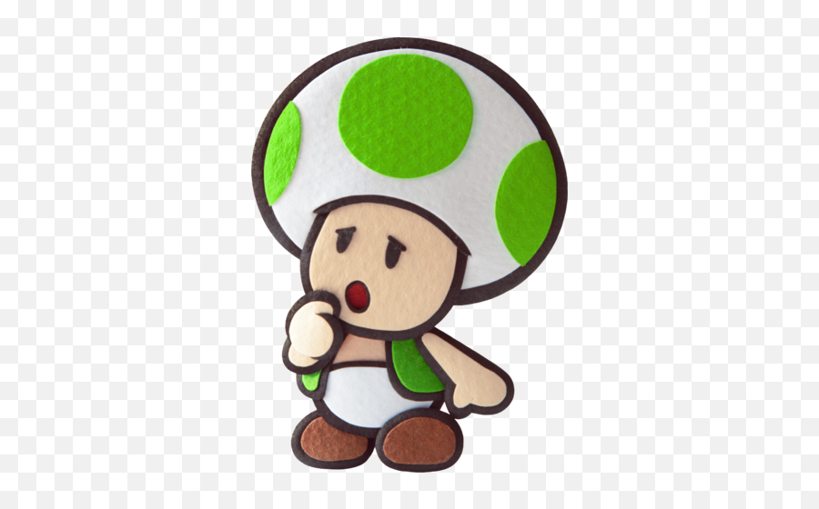 Green Toad Png 6 Image - Transparent Paper Mario Toad,Toad Png
