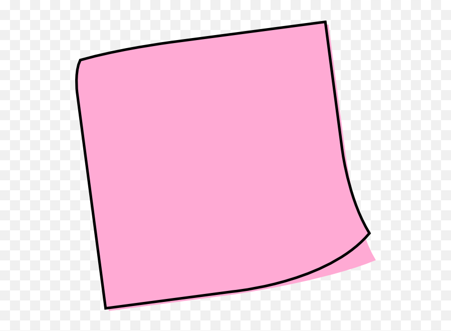 Post It Note Clipart Pink Sticky Png - it Png