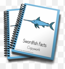 Swordfish Color And Copywork - Homeschool Printables Note Pad Wiro Binding Png,Swordfish Png