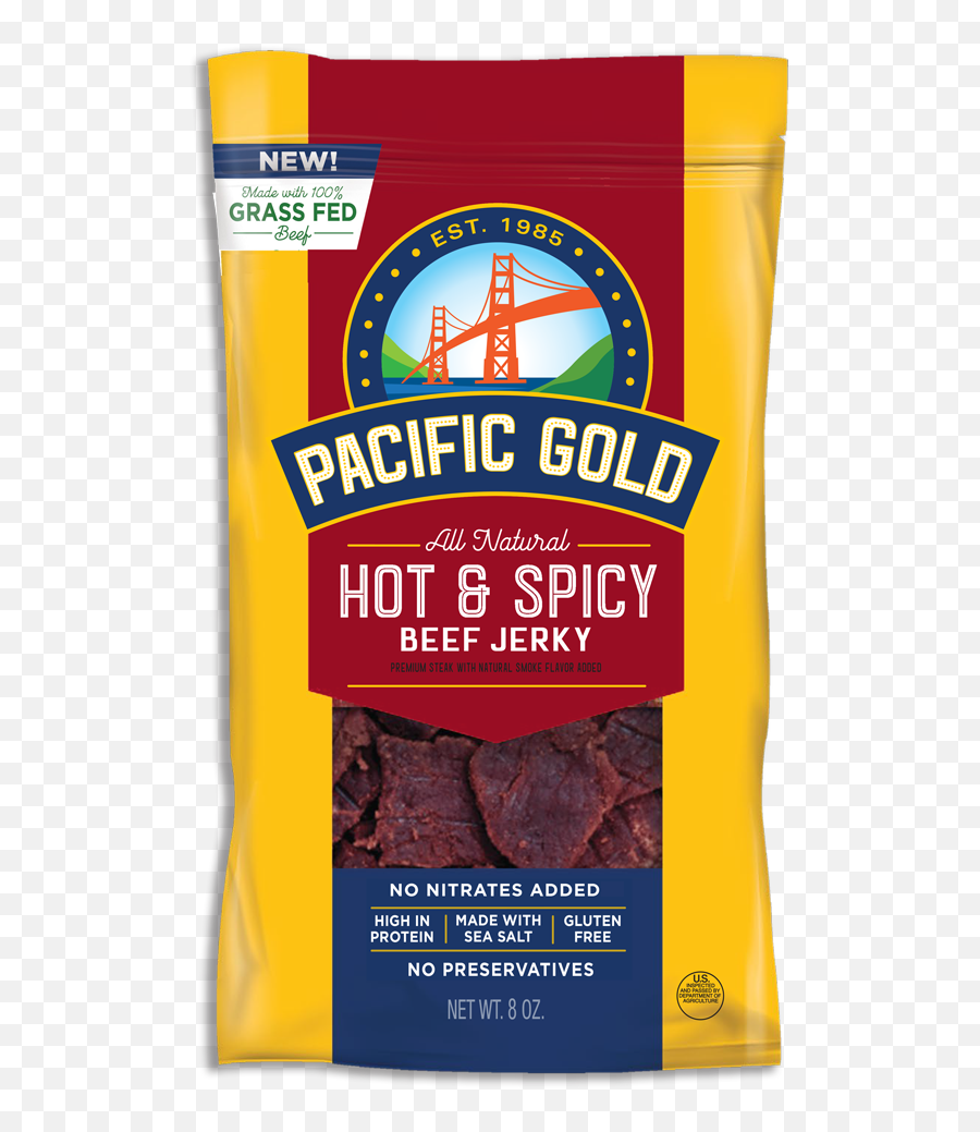 Pacific Gold Hot U0026 Spicy U2014 - Pacific Gold Beef Jerky Costco Png,Spicy Png