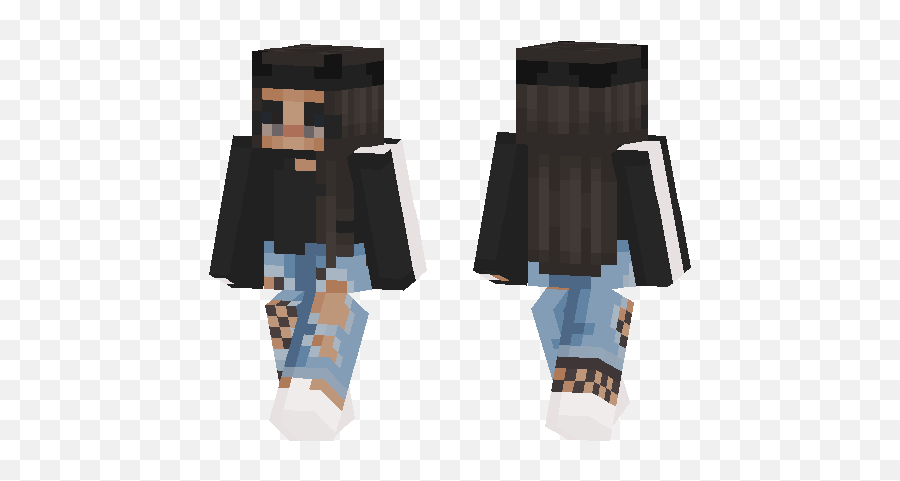 Fisnhet And Jeans Minecraft Pe Skins - Fictional Character Png,Fishnet Texture Png