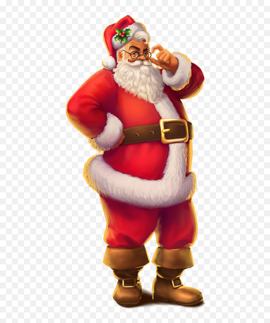 11 Character Santa Stacked Wild Soc Thumbnail - Santa Claus Secrets Of Christmas Netent Png,Santa Png Image