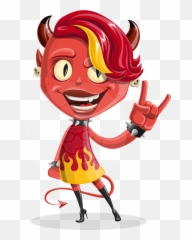 Devil Horns Png Transparent - Cute Cartoon Clipart