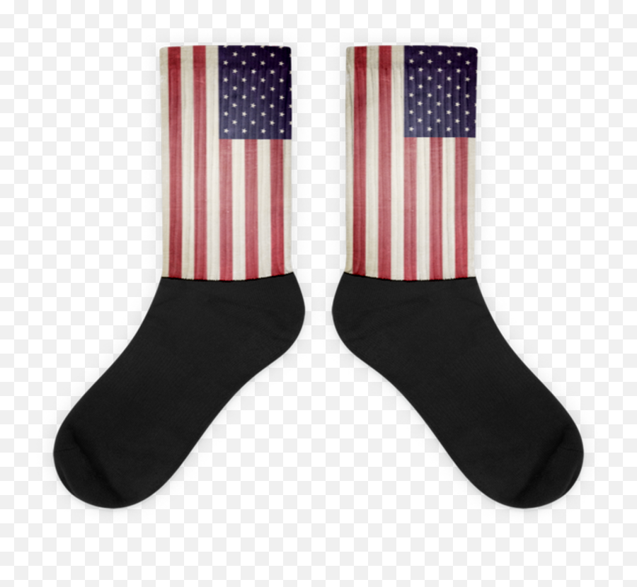 Us Flag Foot Socks - Sock Png,Usa Flag Transparent