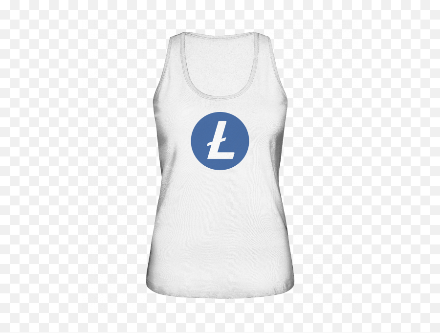 Litecoin Symbol - Ladies Premiumorganic Tanktop Active Tank Png,Litecoin Logo Png