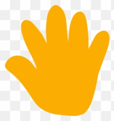Hand Print Orange - Scalable Vector Graphics Png,Cartoon Wave Png