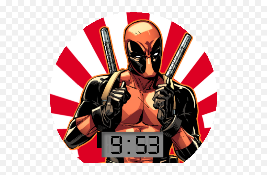 Marvel U2013 Deadpool Watchfaces For Smart Watches - Marvel Deadpool Png,Deadpool Logo Wallpaper