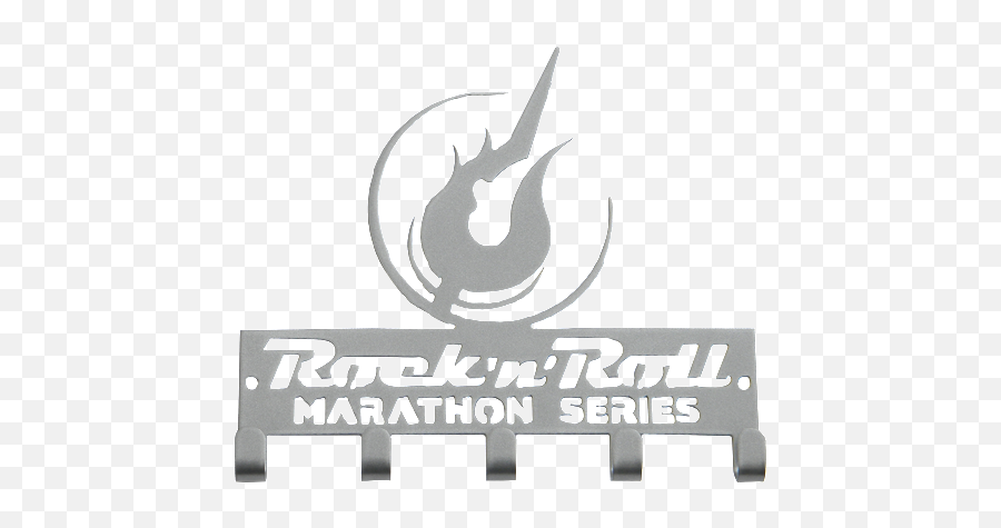 Rock U0027nu0027 Roll Marathon Series Logo - Medal Holder Automotive Decal Png,Rock And Roll Hall Of Fame Logo