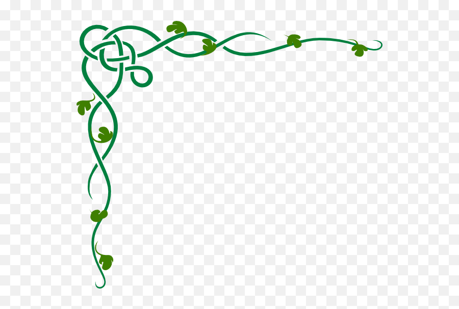 Shamrock Border Clip Art N16 Free Image - Tree Vine Clip Art Png,Shamrock Clipart Png