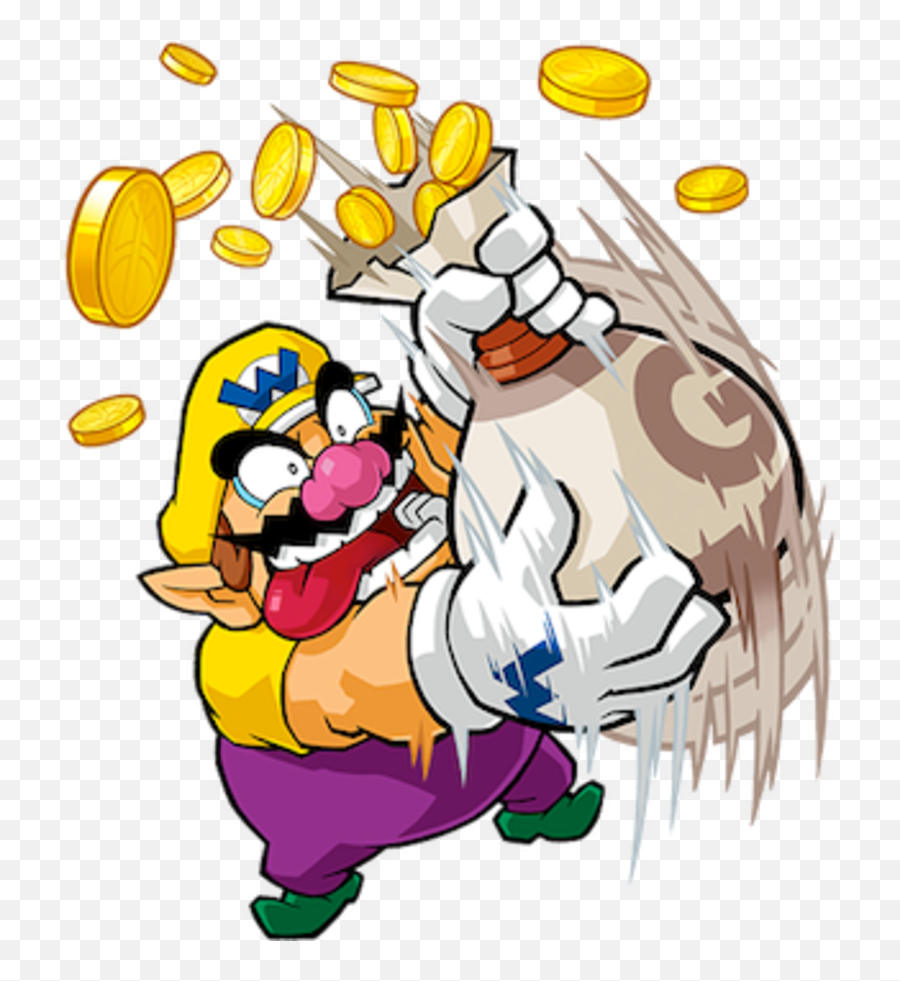 Parappa The Rapper Png - Wario Land Shake 2586936 Vippng Mario With Money Bag,Wario Transparent