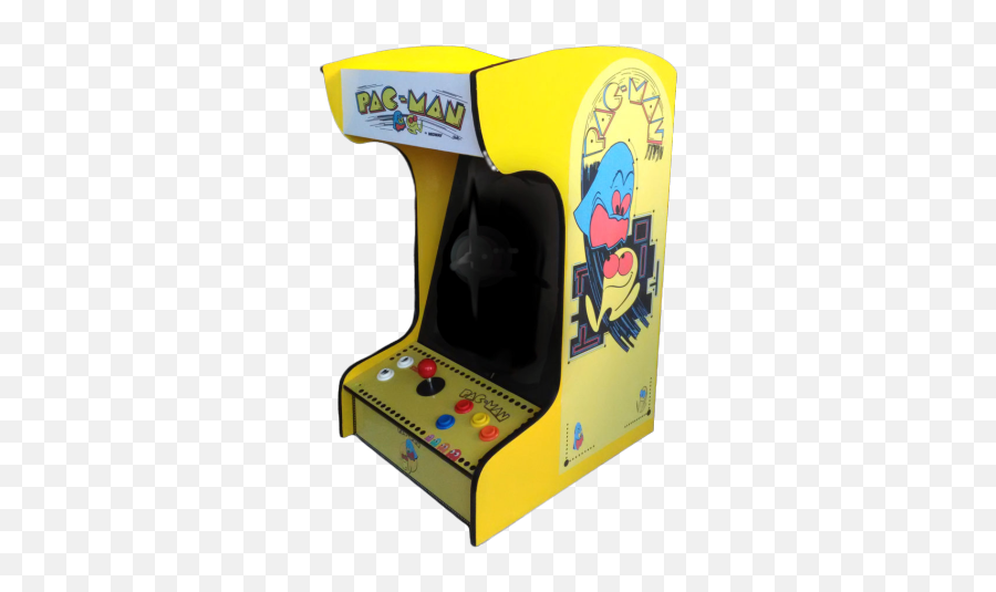 Ms Pacman Galaga Home Arcade Machine With 60412 Games Bartop Counter - Arcade Cabinet Yellow Buttons Png,Galaga Ship Png
