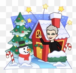 Happy Holidays Shawn White - Bitmojis png