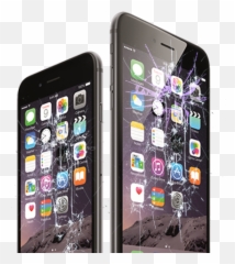 Iphone Screen Replacement Center Cracked Repair - Comparison 6 Plus png