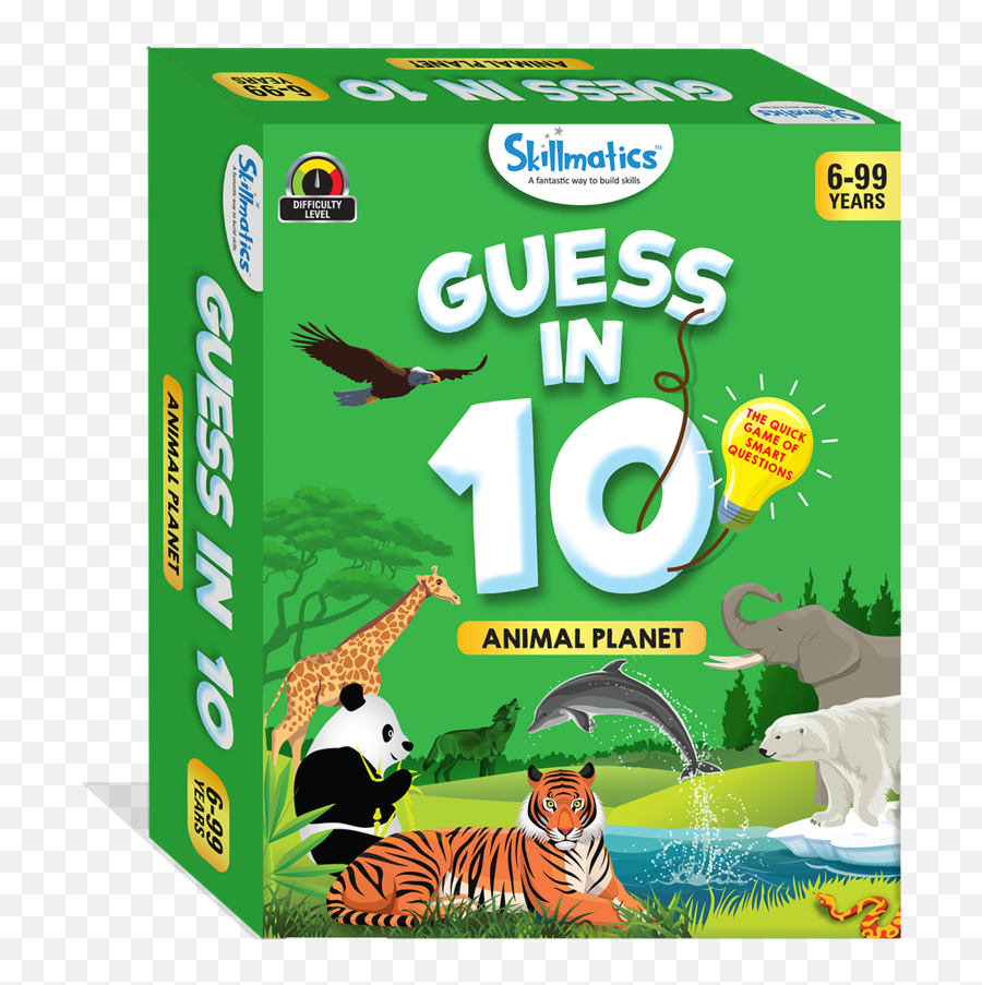 Skillmatics Educational Game - Guess In 10 Animal Planet Guess In 10 Dinosaurs Skillmatics Png,Animal Planet Logo Png