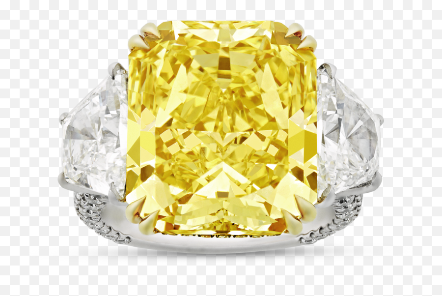 Natural Fancy Intense Yellow Diamond Png