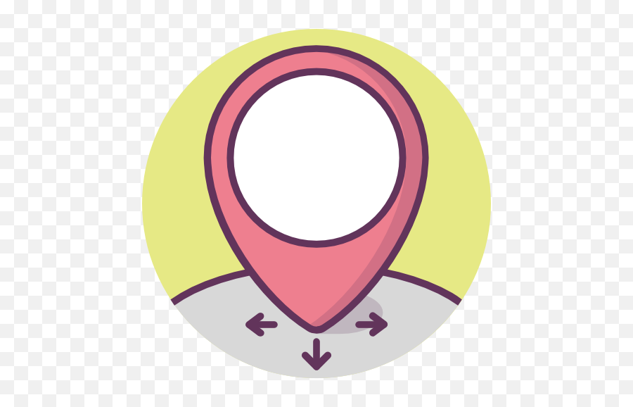 Location Map Pointer Point Directions Free Icon Of - Penunjuk Arah Arah Png,Location Point Icon