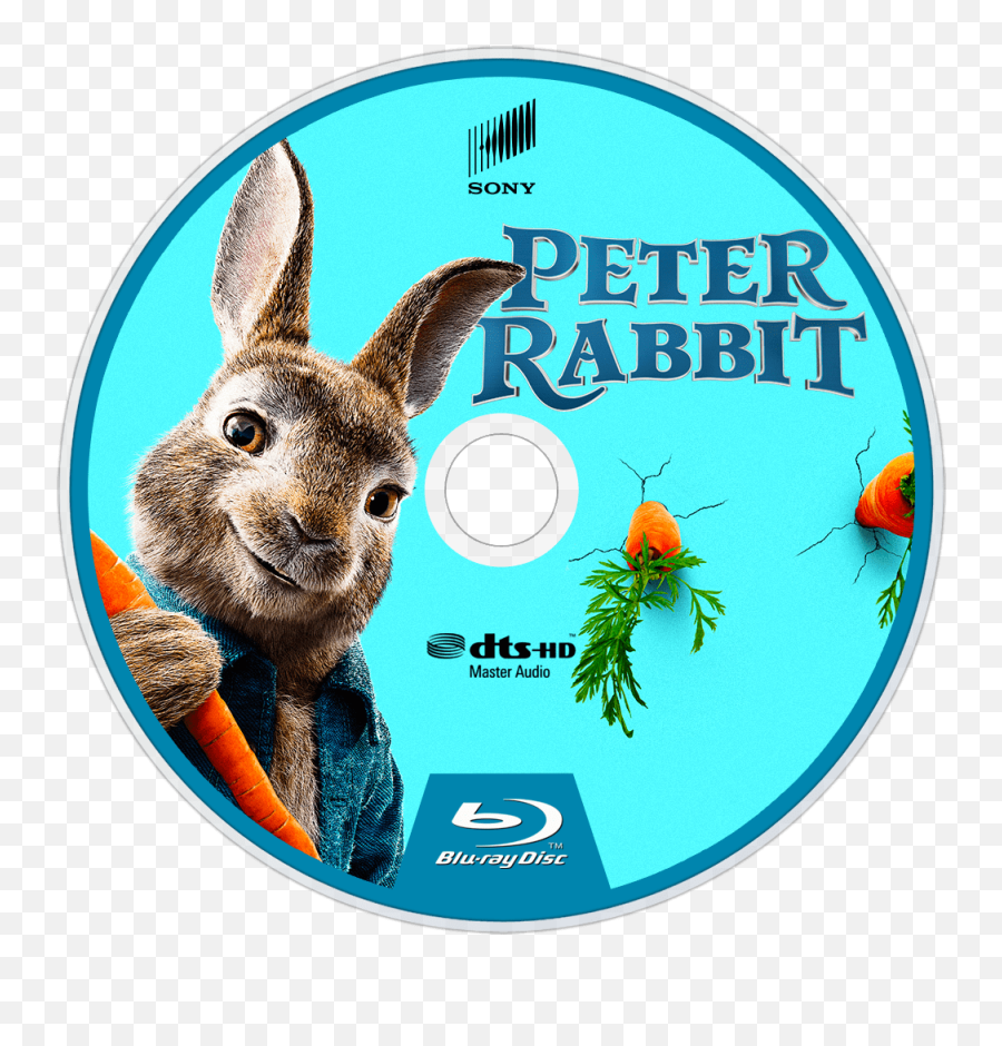 Peter Rabbit Bluray Disc Image - Peter Rabbit 2018 Cd Full Master Audio Png,Peter Rabbit Png