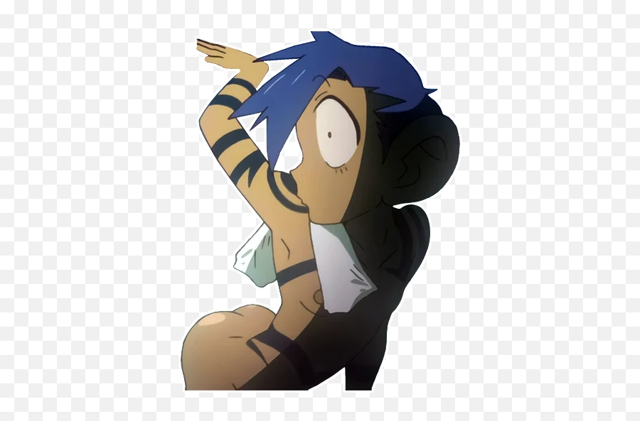 Telegram Sticker 40 From Collection Tengen Toppa Gurren - Cartoon Png,Gurren Lagann Logo