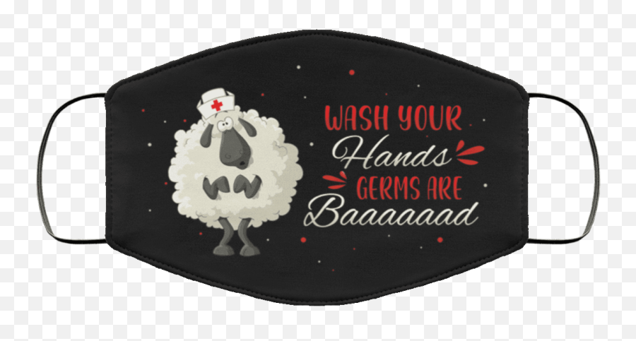Funny Sheep Mask - Nurse Mask Sayings Png,Sheep With Wings Icon