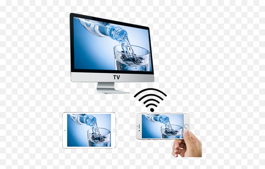 Screen Mirroring App - Screen Sharing Tv Play Video 628 Design Template Png,Miracast Icon