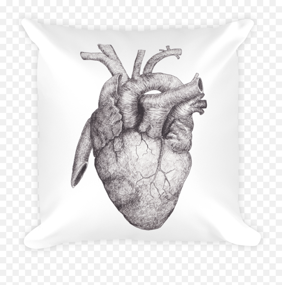 Download Anatomical Heart Square Pillow - Katatonia The Katatonia The Fall Of Hearts Cover Png,Anatomical Heart Png