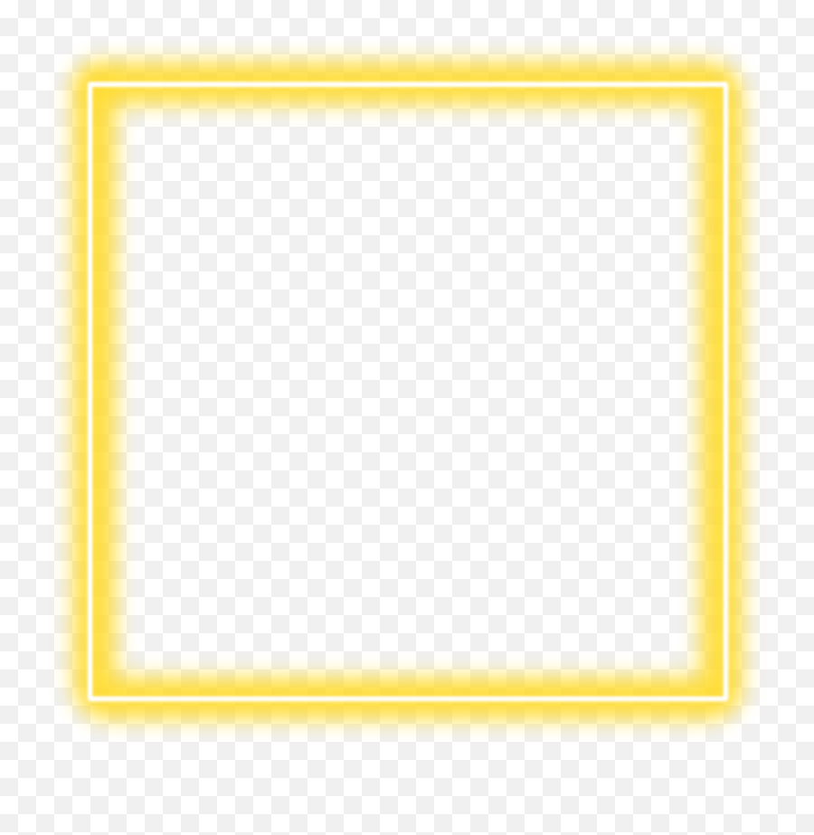 Yellow Neon Square Border Png - Colorfulness,Square Border Png