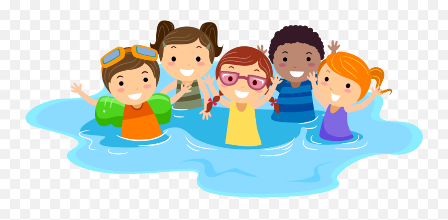 Children Swimming Clip Art Png - Kids Playing With Shapes,People Swimming Png