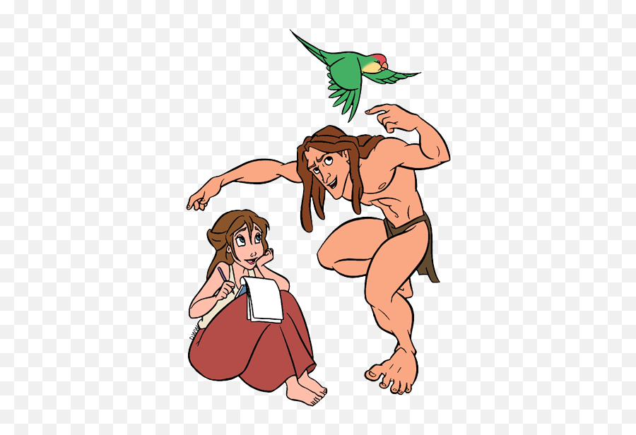 Tarzan And Jane Clip Art Disney Galore - Cartoon Png,Tarzan Png