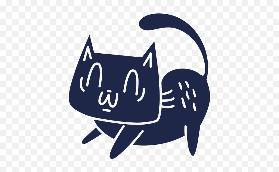 Cartoon Cut Out Cute Cat Transparent Png U0026 Svg Vector - Automotive Decal,Japanese Cat Icon
