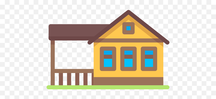 House - Free Buildings Icons Horizontal Png,Cartoon House Icon