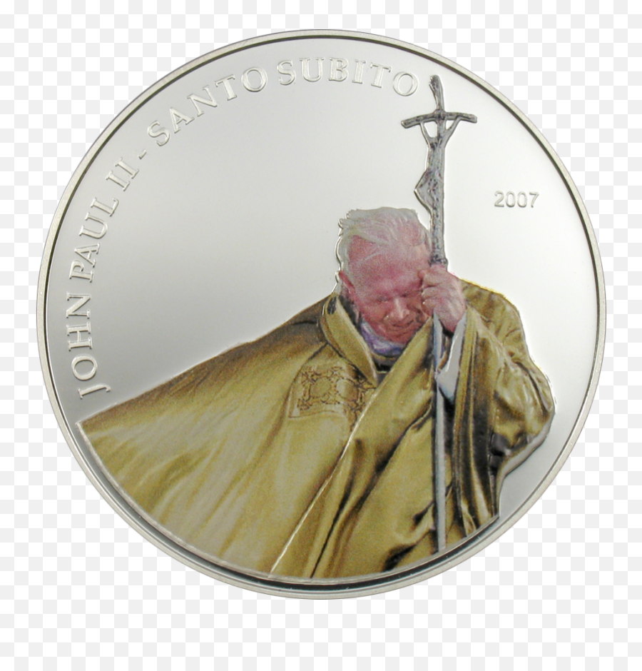 Pope John Paul Ii U2013 Golden Vestment Cit Coin Invest Ag - Pope John Paul Ii Png,Pope Png