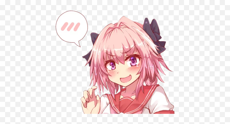 Telegram Sticker - Me Enamoré De Un Trapito Png,Astolfo Transparent