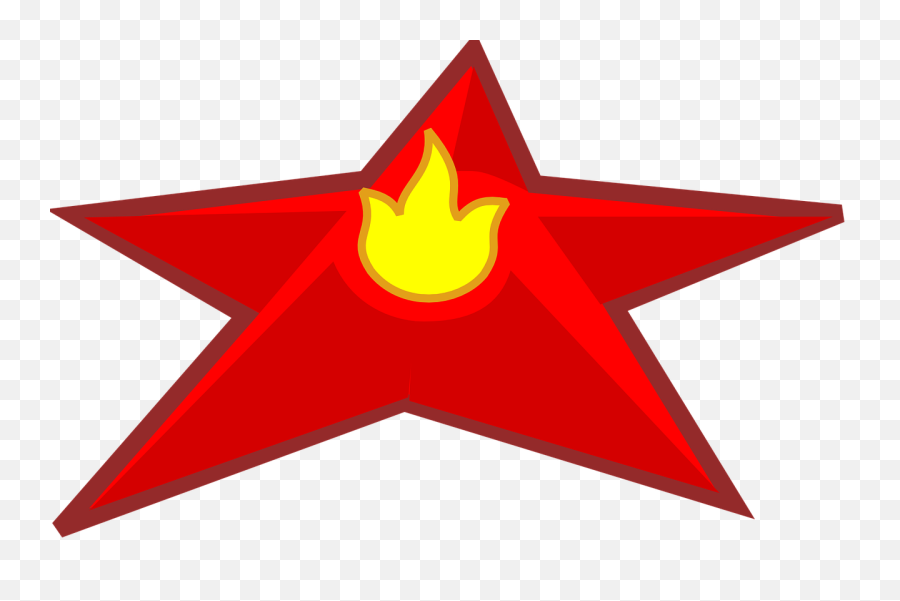 Star Fire Flame - Clip Art Png,3d Star Png