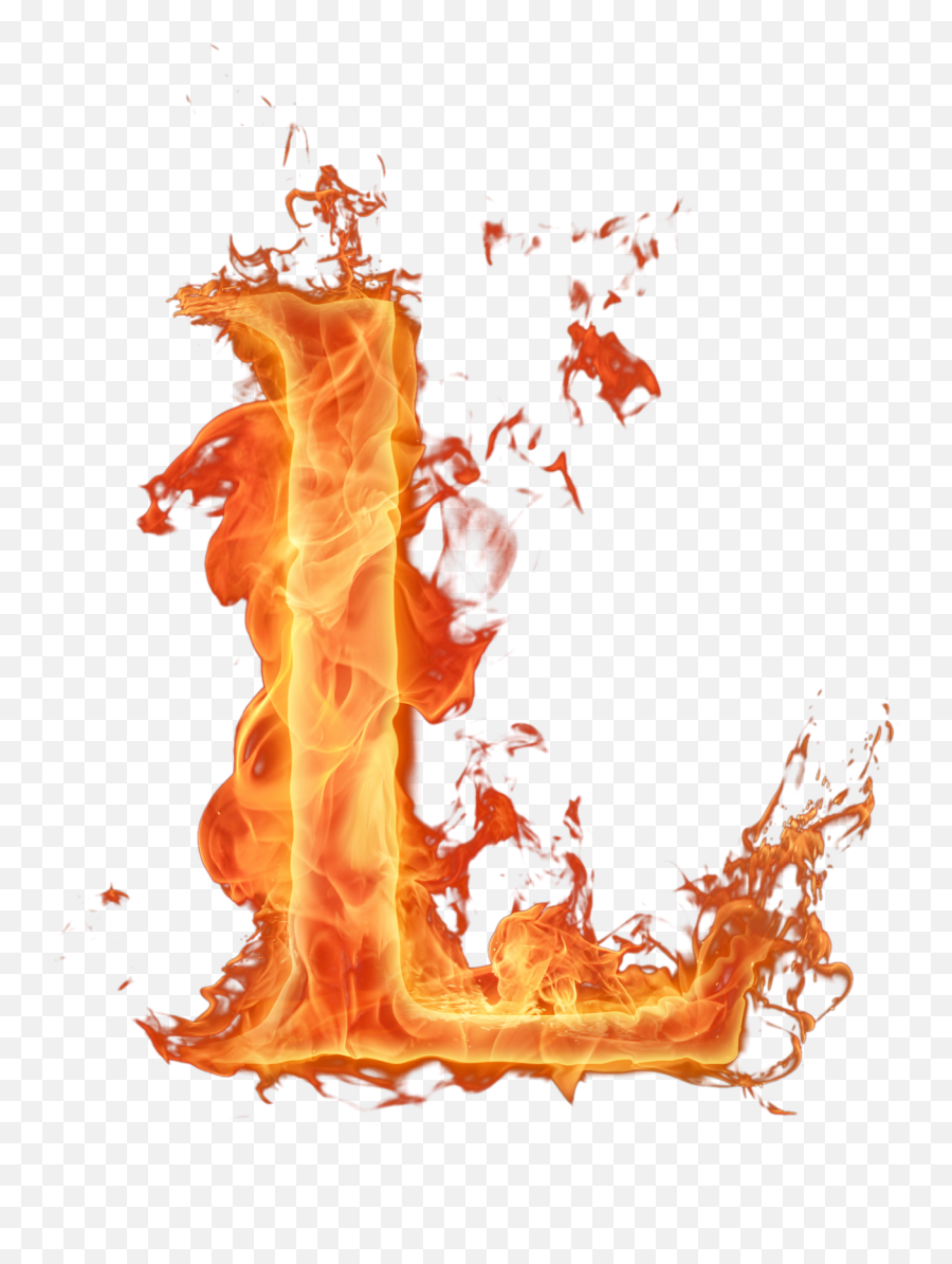 Letters Clipart Flame Picture - Fire Letter L Png,Fogo Png