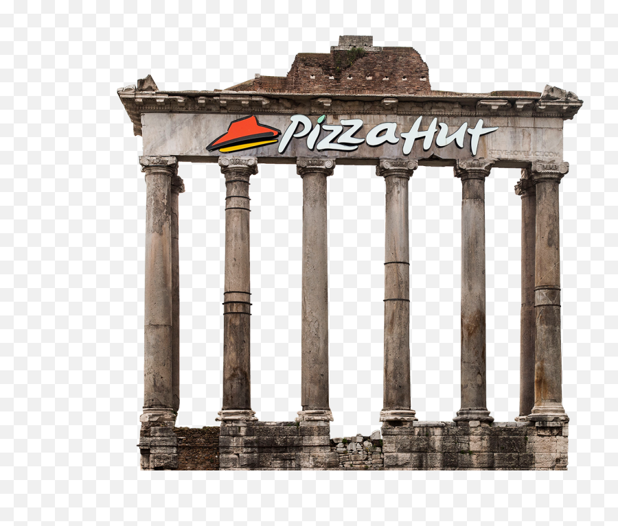 Download Pizza Hut Ruins - Temple Of Saturn Png,Ruins Png