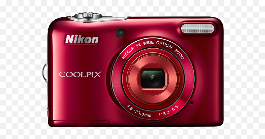 Nikon Coolpix L32 Point U0026 Shoot Compact Digital Camera - Nikon Coolpix L29 Price Png,Red Camera Png
