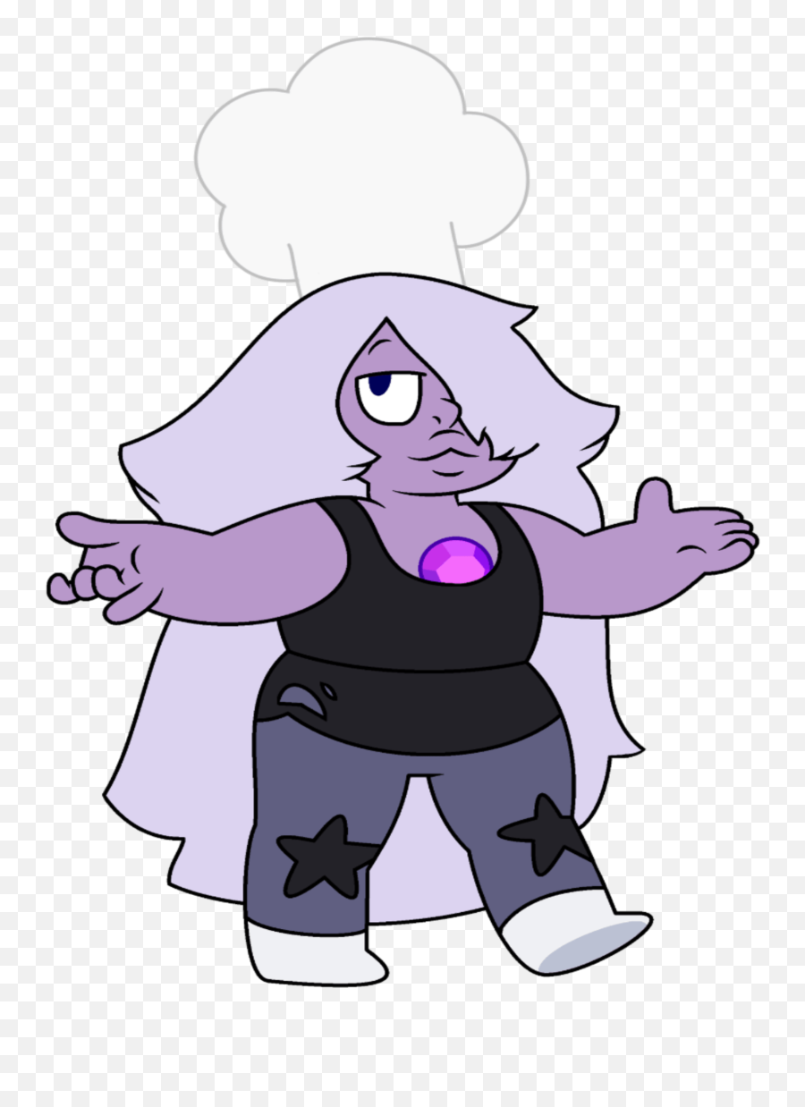 Download Amethyst Wearing Chefu0027s Hat Transparent Png - Stickpng Steven Universe Characters,Chef Hat Transparent