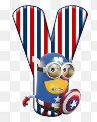 Despicable Me - Minion Captain America Png,Minions Png