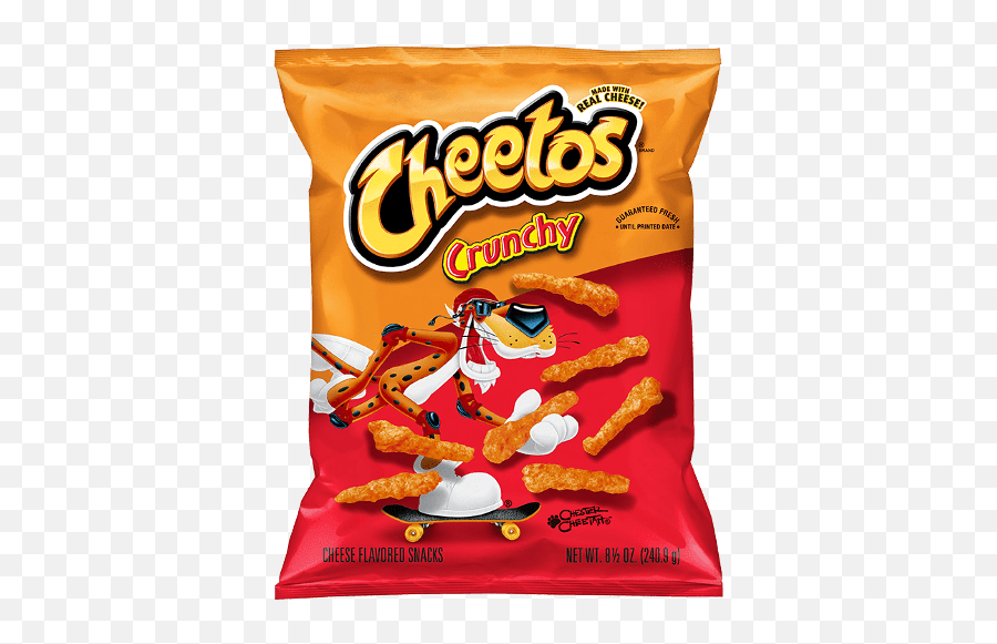 Cheetos Crunchy Cheese Flavored Snacks - Cheetos Crunchy Png,Chester Cheetah Png