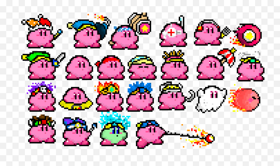 Pixel Art Maker - Sprite Kirby Pixel Art Png,Kirby Transparent Background