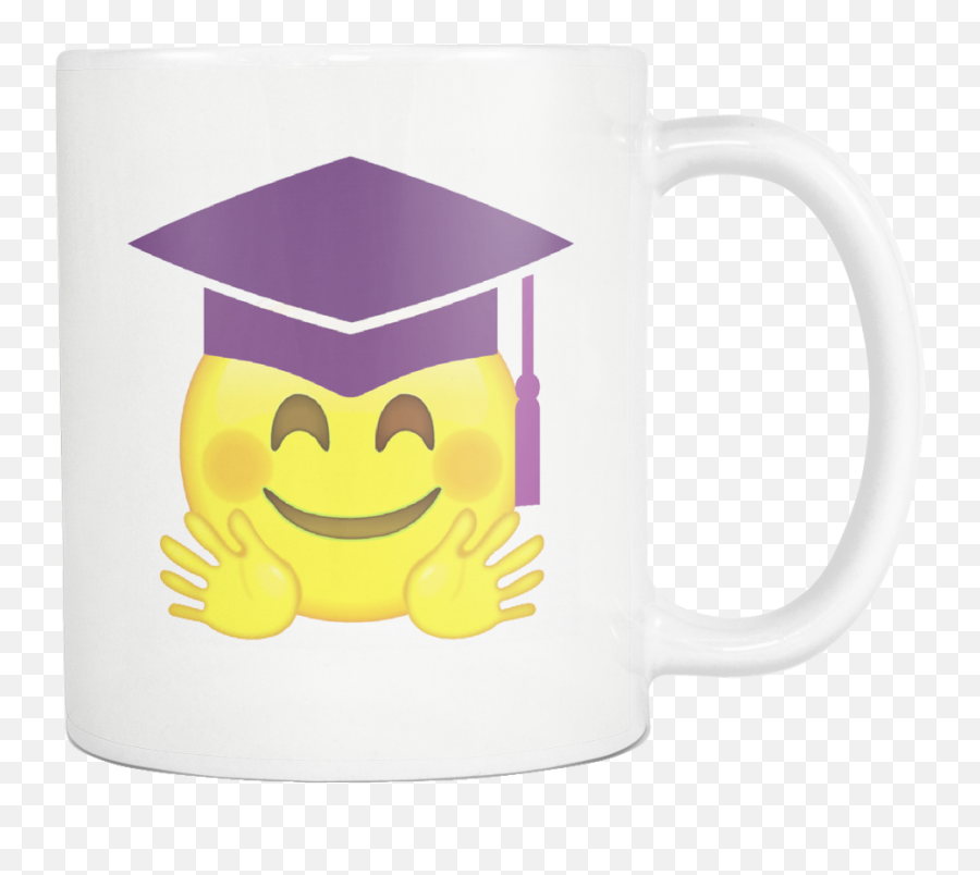 Emoji Happy Mug - Coffee Cup Png,Blushing Emoji Png
