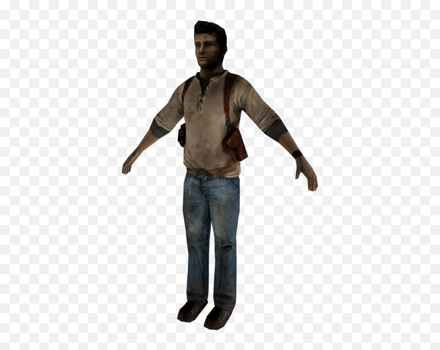 Nathan Drake - Nathan Drake T Pose Png,Nathan Drake Png