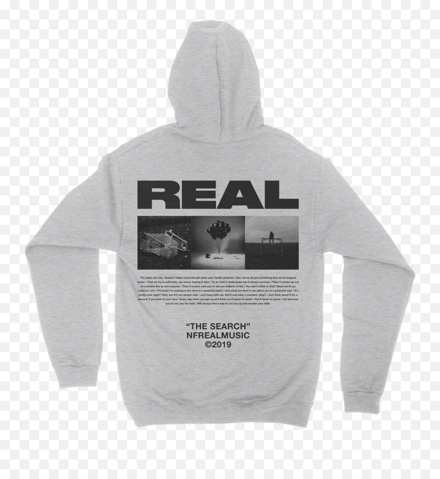 Real Image Logo Hoodie Png Nf