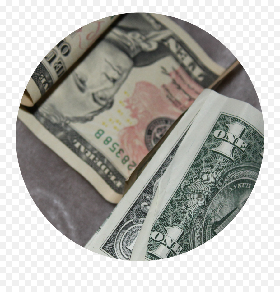 Download Two Wrinkled Dollar Bills - 10 Dollar Bill Png 10 Dollar Bill,Dollar Bills Png