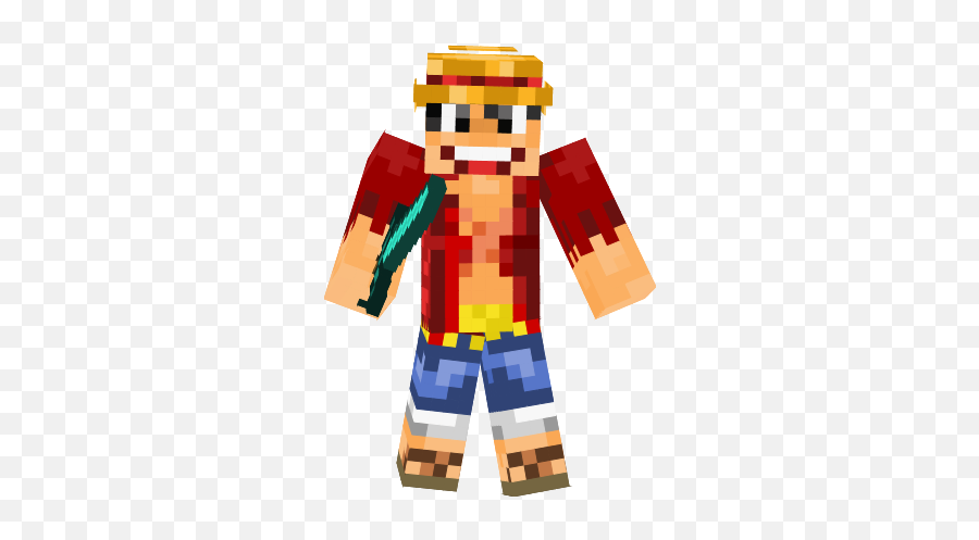 white luffy  Minecraft Skins