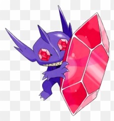 Pokemon 10302 Shiny Mega Sableye - Pokemon Sableye Mega Evolution Png,Pokedex Png