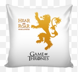 Thrones Pillow Cover Hear Me Roar - Game Of Thrones Lannister Logo Png,Hear Png