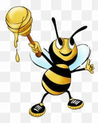 Library Of Free Bee Banner Freeuse Download For Commercial - Honey And Bee Clipart Png,Bee Clipart Png