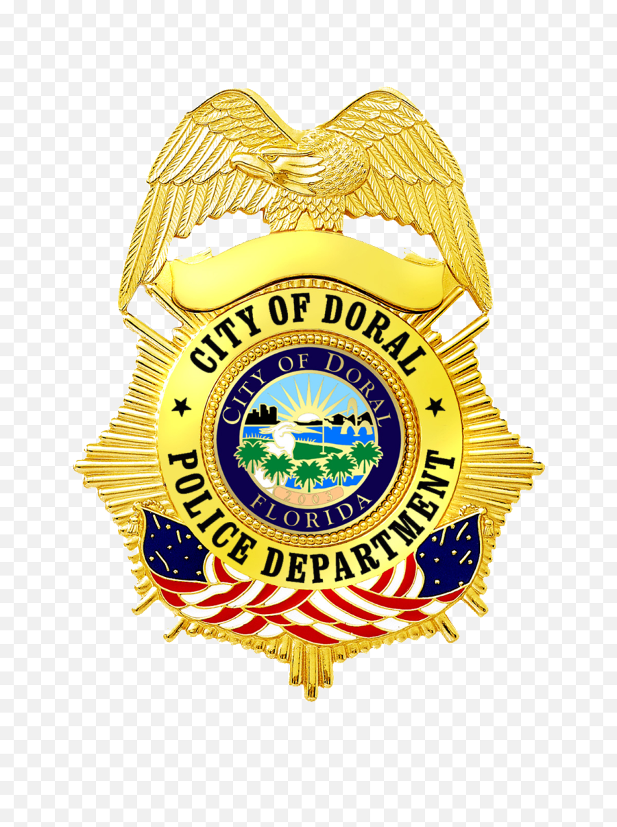 Download Doral Police Badge - City Of Doral Police Doral Police Badge Png,Police Badge Transparent